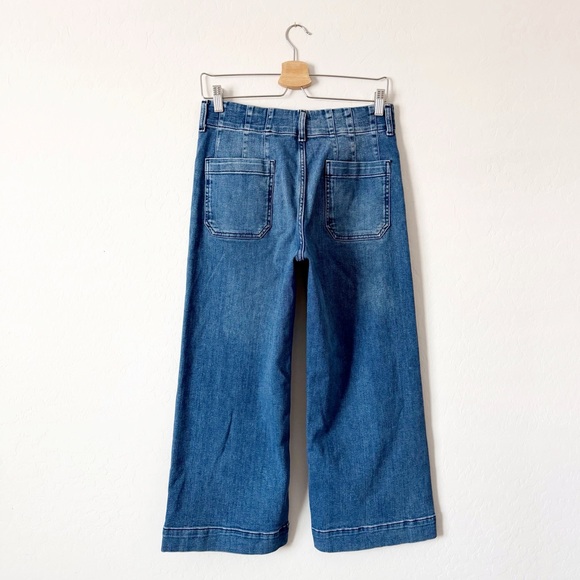 Anthropologie Maeve The Collette Crop Medium Wash Jeans Size 28 - Picture 4 of 12